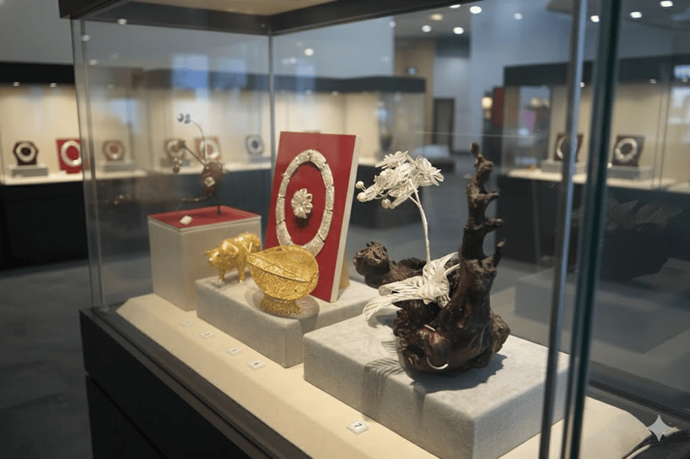 Các sản phẩm chế tác tinh xảo của làng đậu bạc Định Công